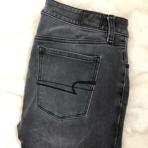 Charcoal Stretch Hi-Rise Jegging